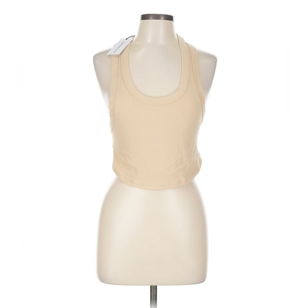 WeWoreWhat Tan Crop Tank Top Beige